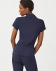 UPF 50+ Luxletic Frida Scallop Polo True Navy