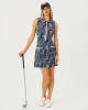 Catarina Dress Upf 50+ Low Tide Navy Lil Palm Prowl Golf