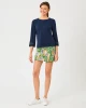 Clairmont 3/4 Sleeved Trimmed knit Low Tide Navy