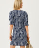 Delsie Dress Low Tide Navy Lil Palm Prowl