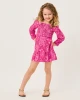 Mini Jilly Long Sleeved Dress Pink Aster The Casbah Allover