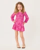 Mini Jilly Long Sleeved Dress Pink Aster The Casbah Allover