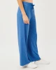 Callie Wide Leg Pant Upf 50+ Heathered Merriweather Blue