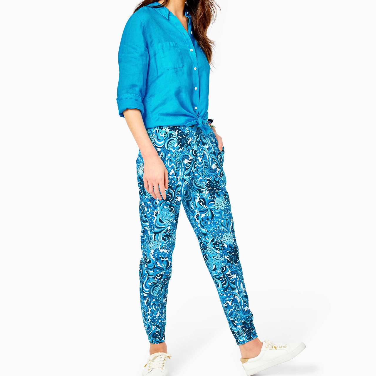 Rici Stretch Pant Resort White Mermazing
