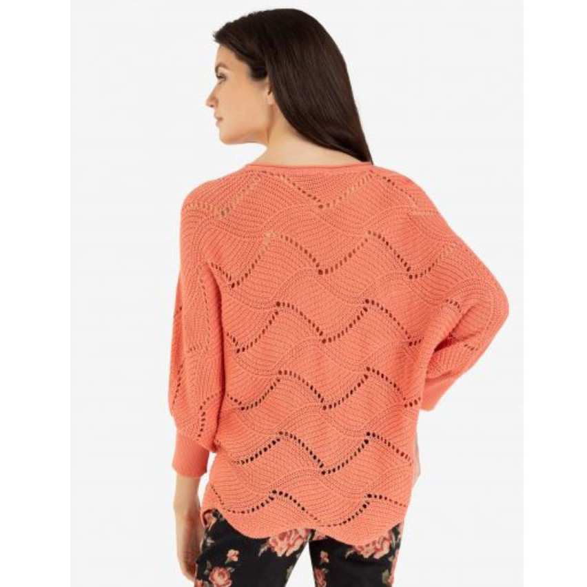 Boat- Neck Salmon Sweater - Country 