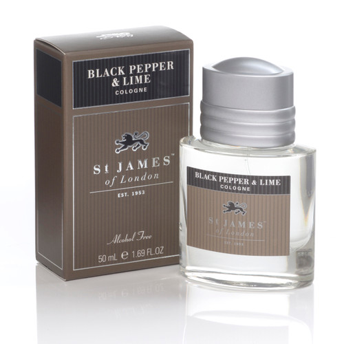 Black Pepper & Lime Cologne 50ml- Alcohol Free