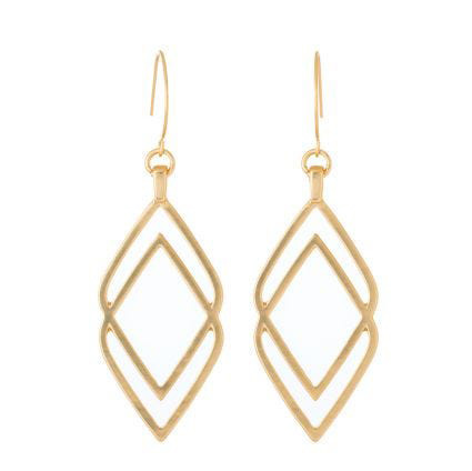 Deco Drama Gold Earrings