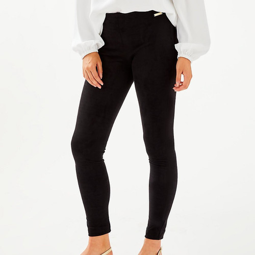 Anika High Rise Ultra Suede Black