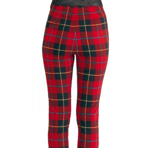 Plaidly Cooper Pull On Pant Red Plaid - Country Classics