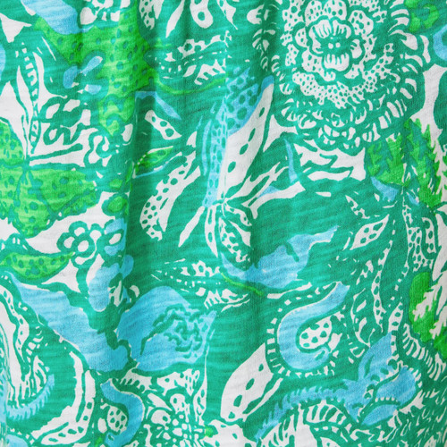 Dev Knit Top Botanical Green Safari Sangria Country Classics