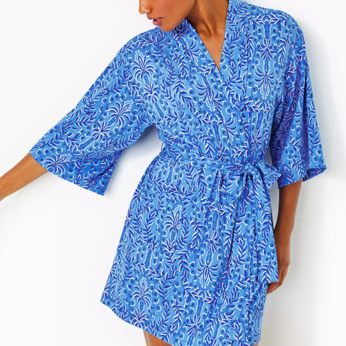 Elaine Knit Robe Abaco Blue Have It Both Rays