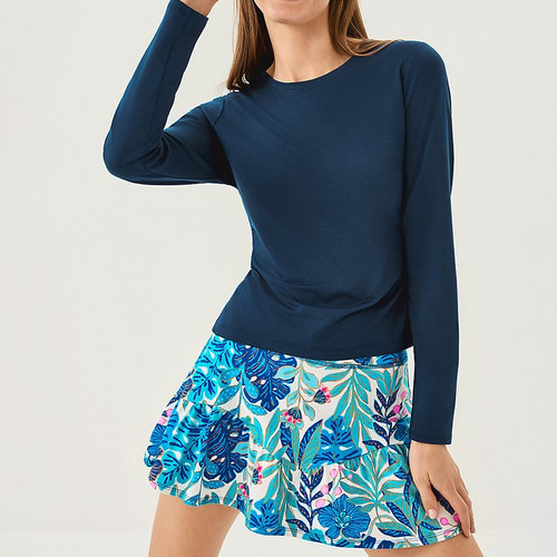 Heston Long Sleeve Tee Upf 50+ Low Tide Navy