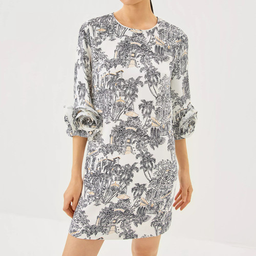 Lu Dress Coconut Pb Anniversary Toile