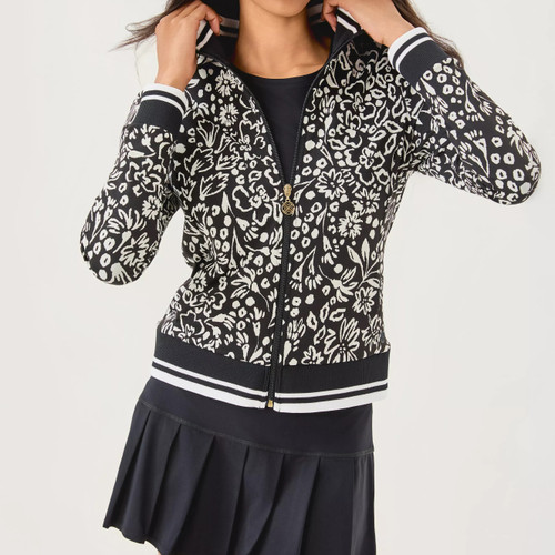 Regate Jacket Upf 50+ Noir Purrfect Pounce Knit Jacquard