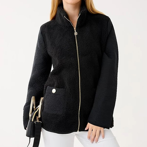 Helaina Sherpa Jacket Noir