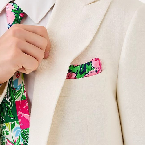 Mens Stuff Tie And Pocket Multi Party Punch Patch Mens Accessories 1 Sz