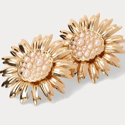 Lilly Garden Earrings Gold Metallic 1 Sz