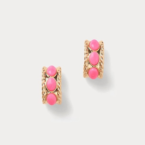 Sunshine Grove Hoop Earri Cherry Blossom Pink 1 Sz