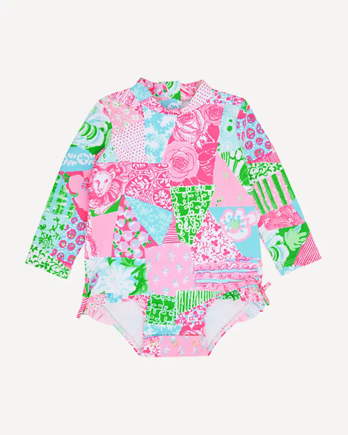 Idella Infant Swimsuit Up Multi Crazy Quilt
