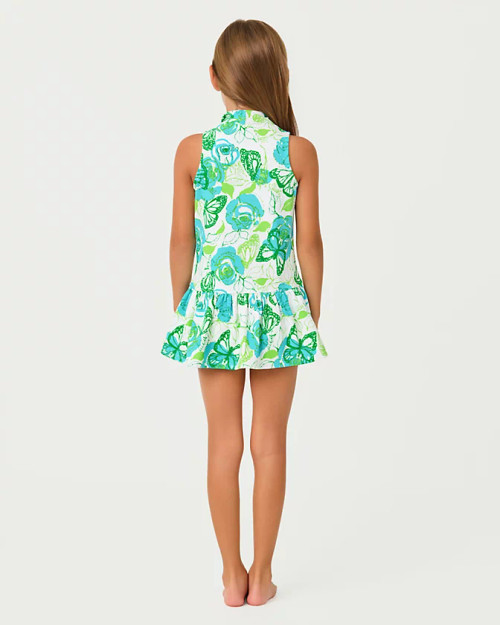 Mini Federica Dress Upf 50+ Resort White Monarch Rose