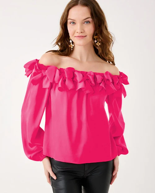 Analea Off the Shoulder Sun Shell Pink