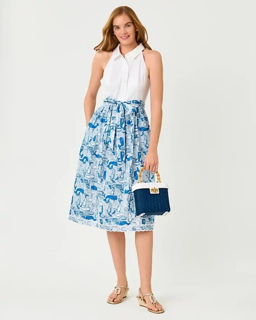 Mauritzia Midi Shirtdress Nassau Blue Thar She Blows