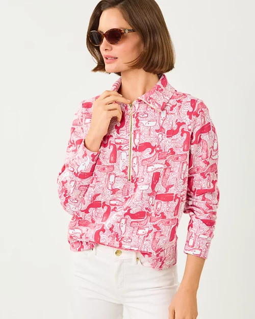 Eleni Pullover Paradise Punch Thar She Blows