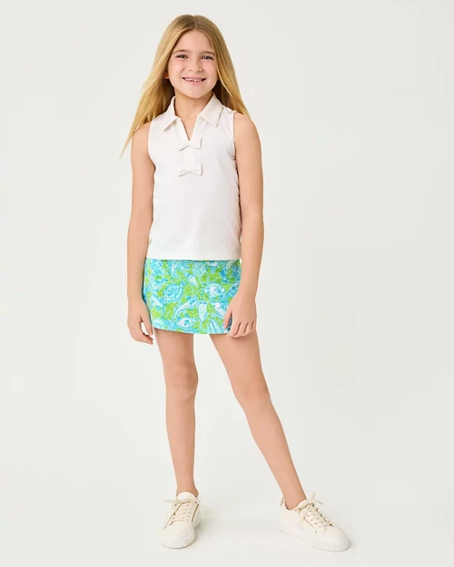 Mini Aila Skort Upf 50+ Day Dream Blue Throw Me A Line