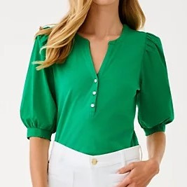 Ronson Knit Top Bamboo Green - Country Classics