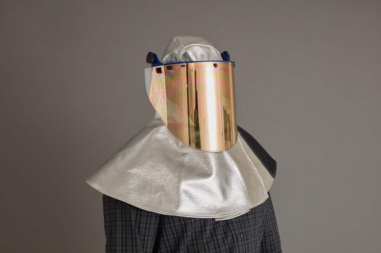 Paulson Lexan® Gold on Clear Reflective Industrial Face Shield