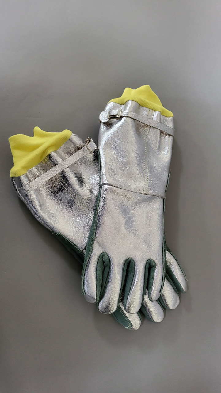 Aluminized and High Temp Leather Glove with Kevlar® Knit Cuff