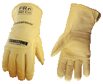 Flame Resistant - Cut Resistant - Arc Rated - Waterproof. The FR Waterproof Leather Lined with Kevlar® is a high quality goatskin utility glove designed for protection from harsh winter weather and job hazards.  Arc Rated 50 cal/cm² and ANSI Cut Resistant Level 2 & 3.