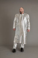 Aluminized Leather and APBI coat with access panel to Self-Rescuer