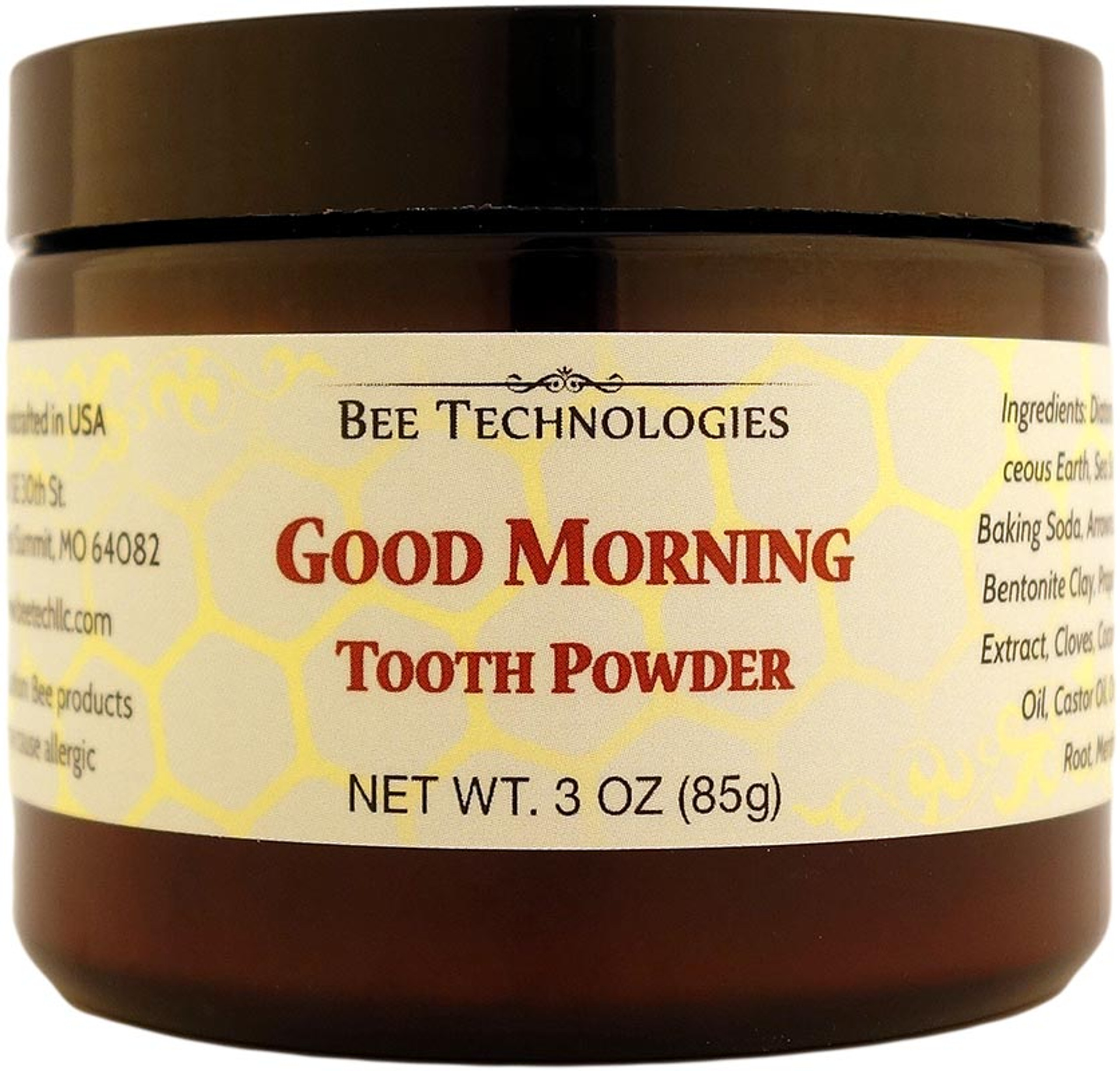 “good Morning” Tooth Powder 3oz Bee Technologies Llc 