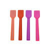 Mini Shovel Gelato Spoons Translucent Assorted Color Pack 6000ct