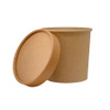 12oz Kraft To Go Containers 250ct With Matching Non Vented Lids
