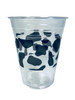 12oz Clear PET Cups  (98mm) - Cow Print   1000ct