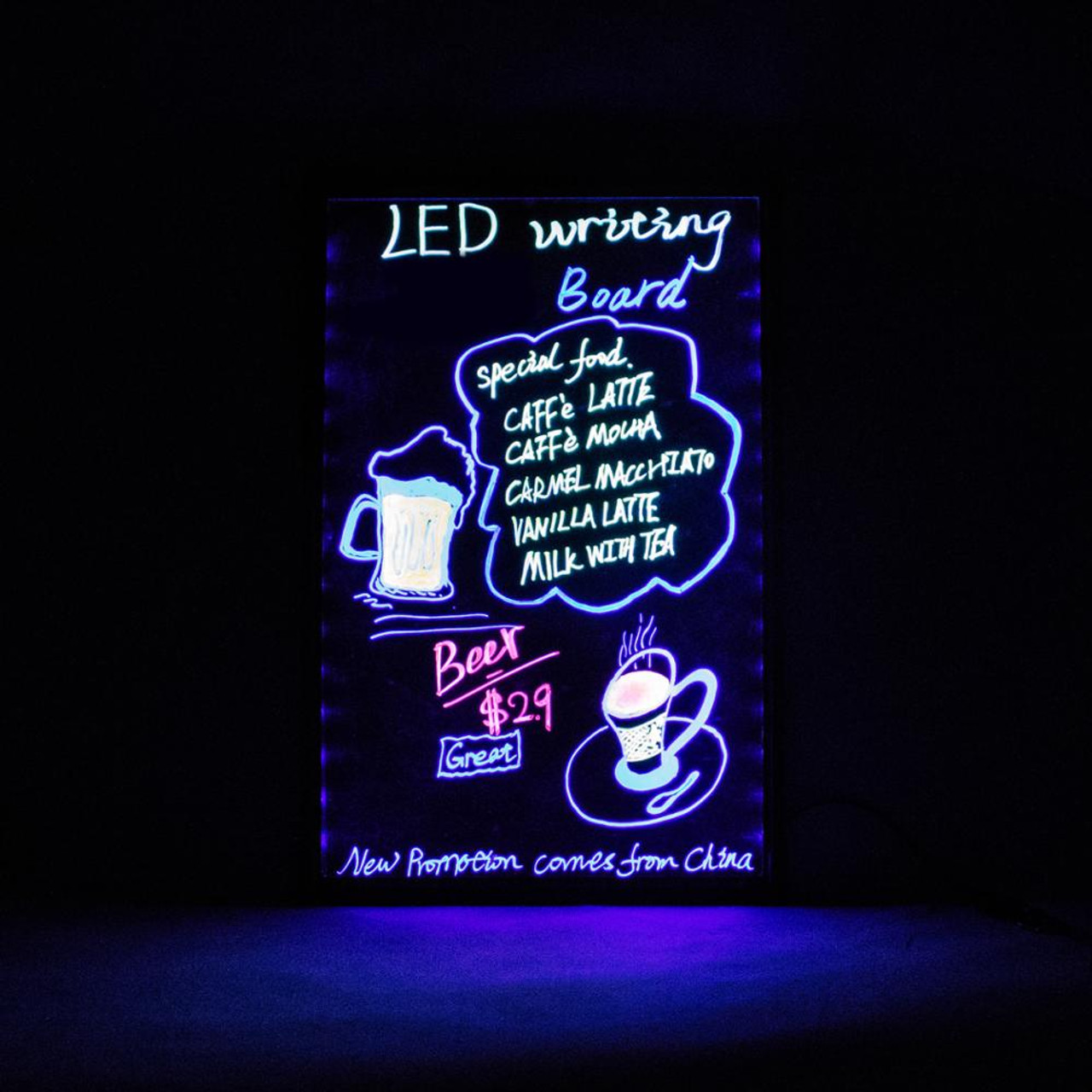 Acrylic LED Light-Up Menu Writing Board (BACKORDERED)