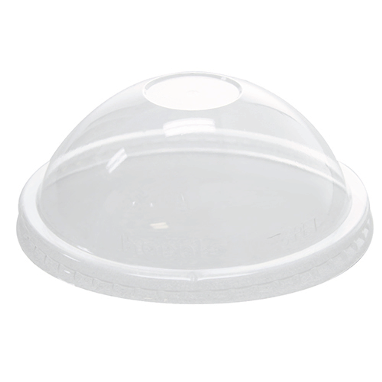 Karat 92mm PET Plastic Dome Lids - No Hole - 1,000 ct