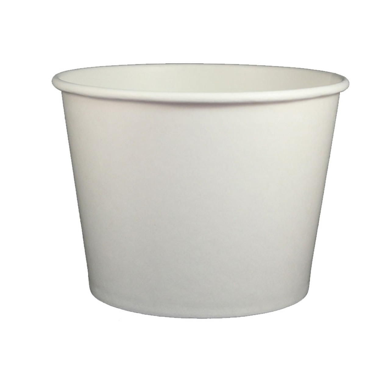 16oz Disposable White Paper Soup Containers Ice-Cream Paper Cup