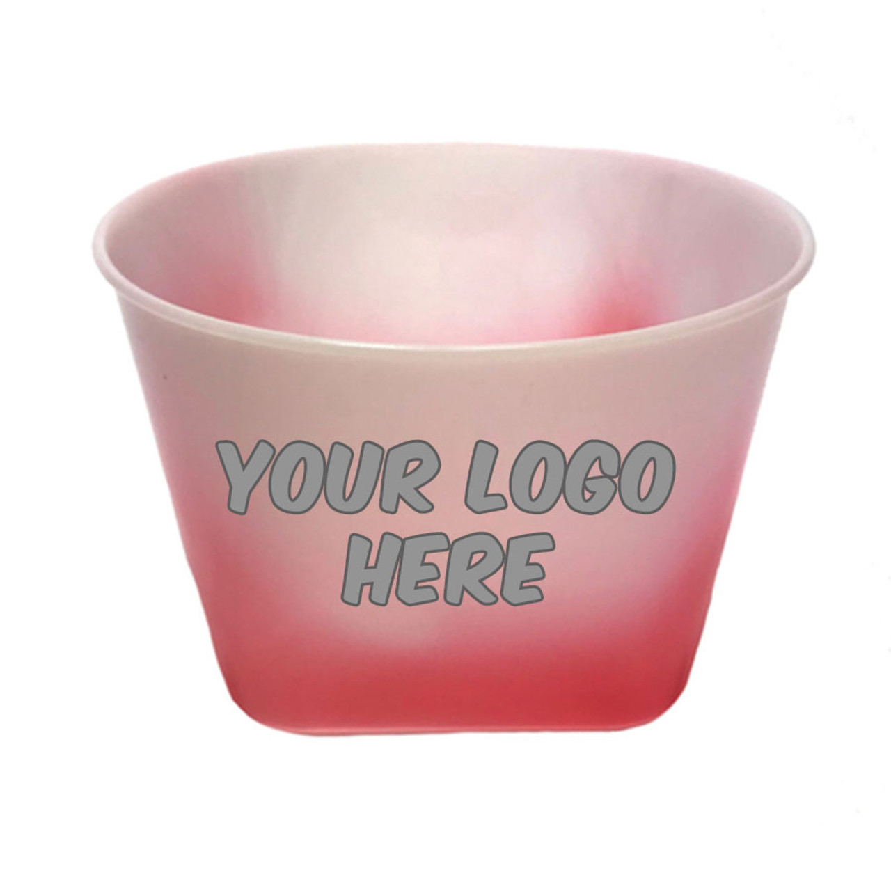 Personalized ice cream bowl with colorful print