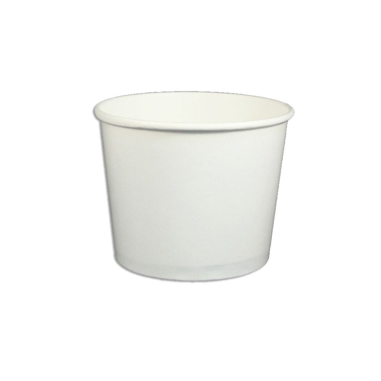 32oz Disposable White Paper Soup Containers Ice-Cream Paper Cup With V –  EcoQuality Store