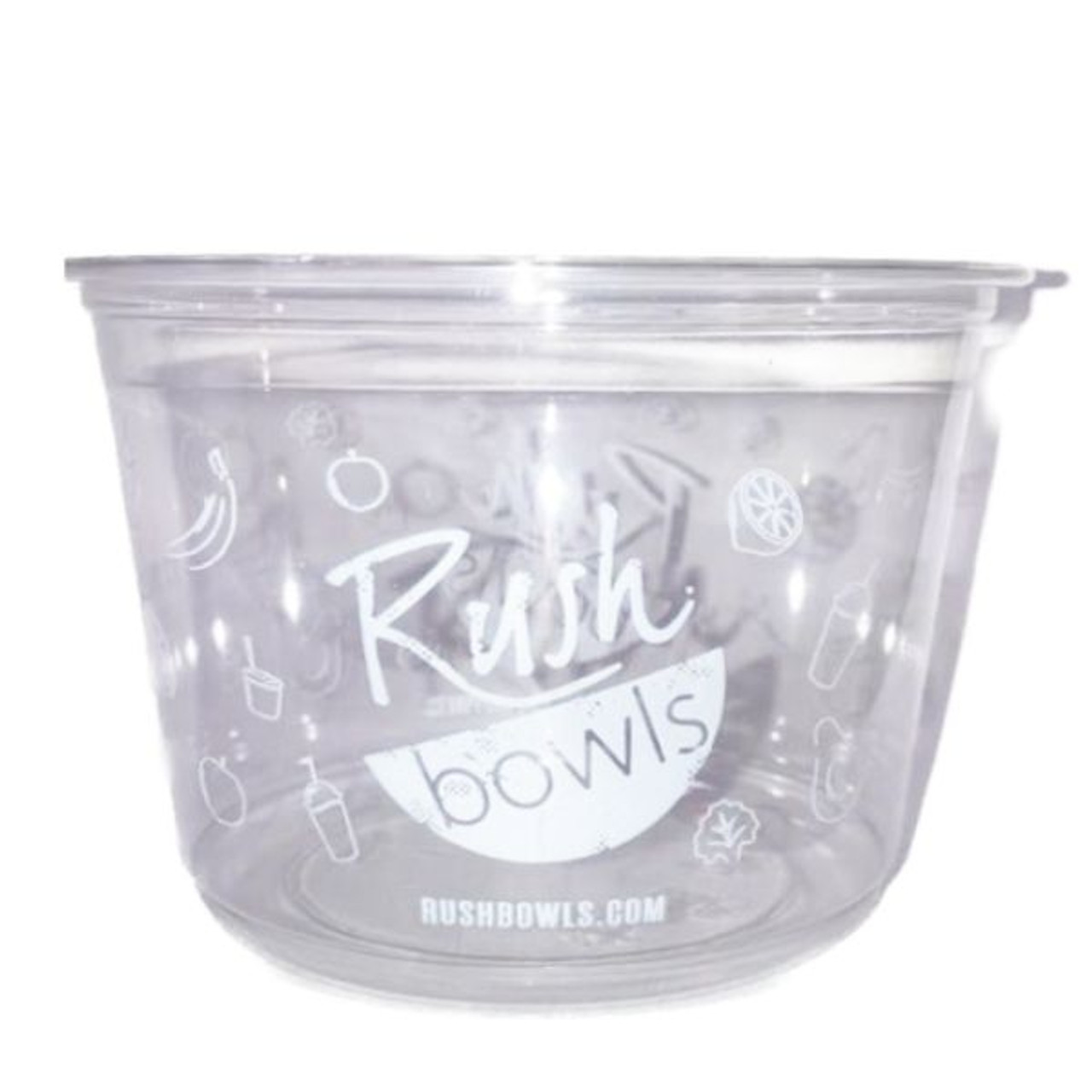 Rush Bowls 16oz US Made Plastic Deli Container - 500ct - Frozen Solutions