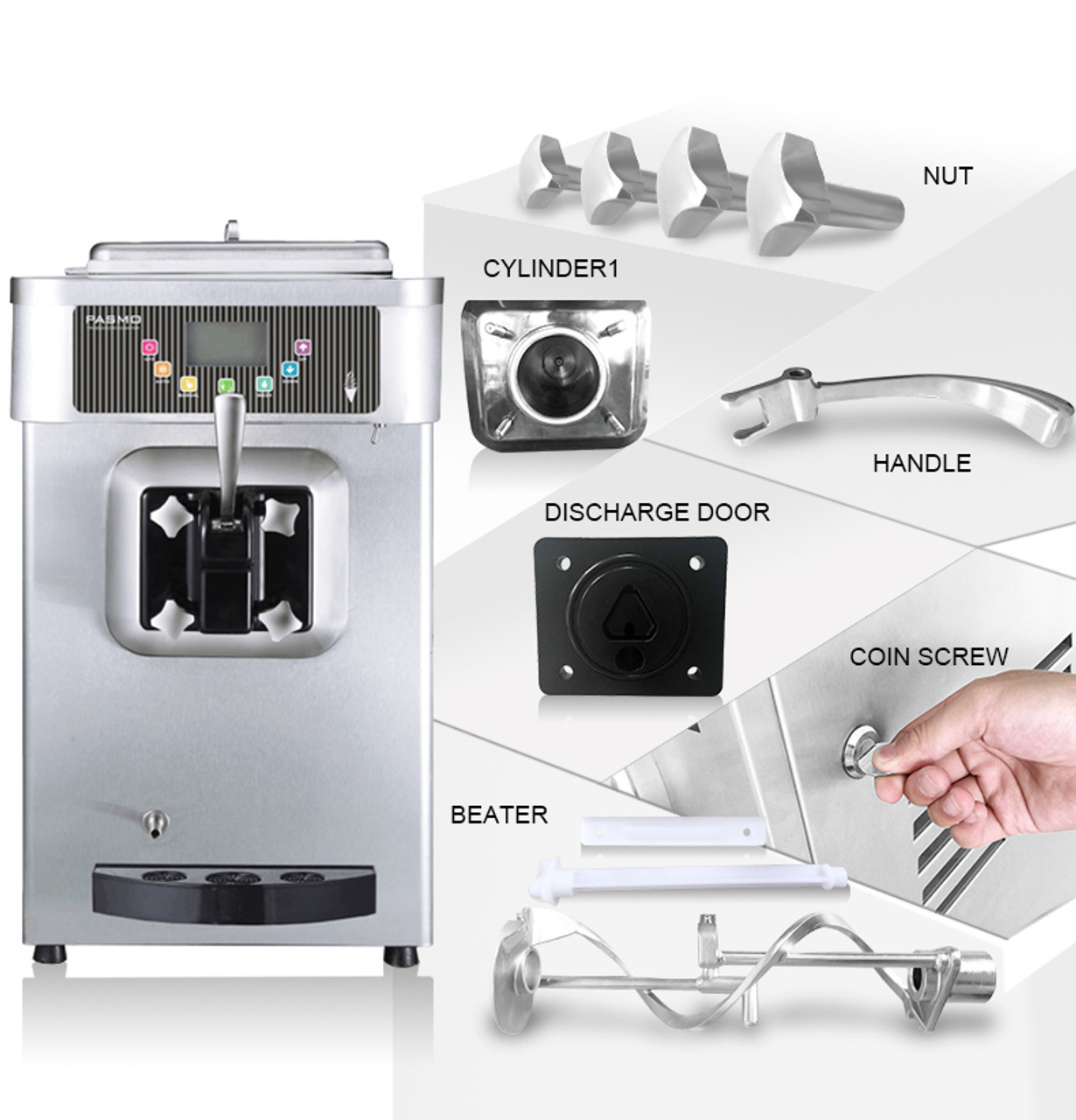 soft serve ice cream machine 110v