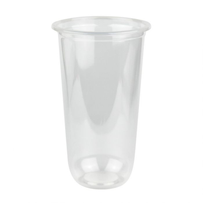 Q Cup 22oz Clear Round PP Plastic Cup (95mm) 1 case (1000 piece