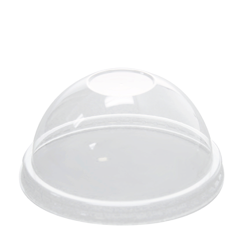 95mm Rim PET Food Container Dome Lid No Hole 1000ct
