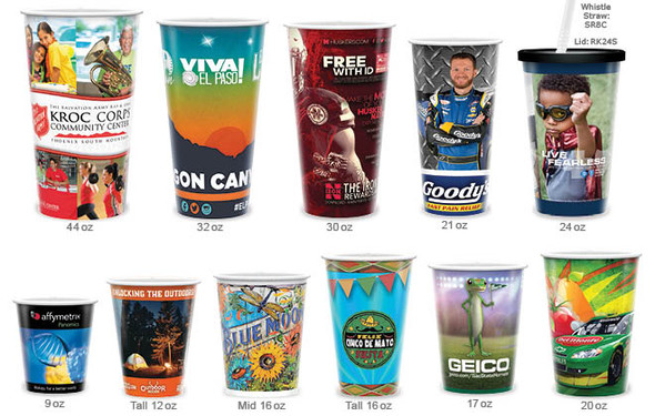 Custom Paper Drink / Soda Cups - Frozen Solutions