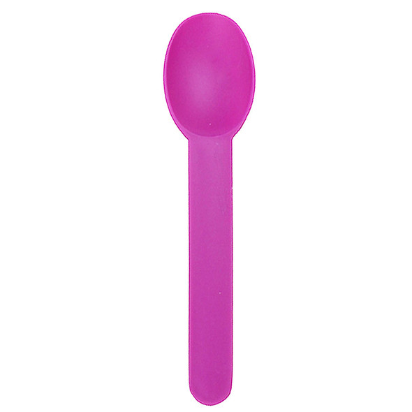Heavy Weight Flat Bio-Based Spoons Solid Purple 1000ct