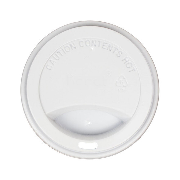 Paper Coffee Cups with Lids - 16 oz White with Black Sipper Dome Lids (90mm)