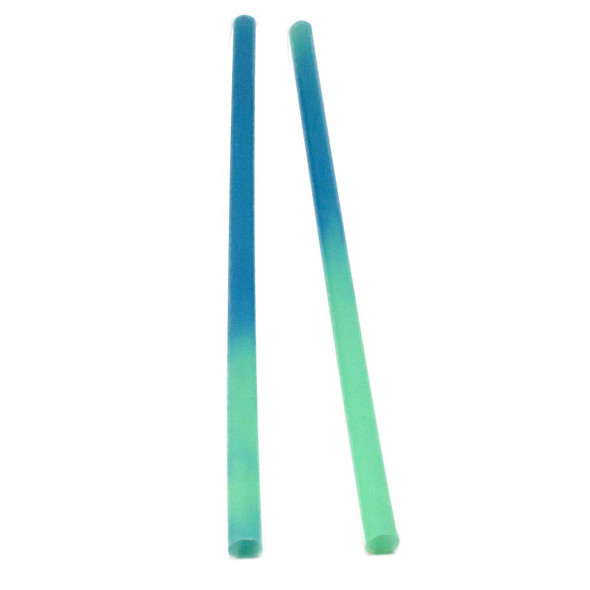 MAGIC Color Changing® 9" Reusable Unwrapped Straws Green to Blue